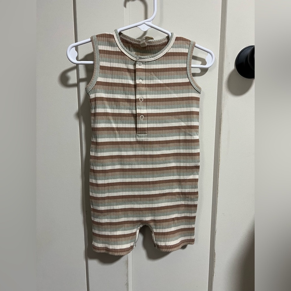 Quincy Mae 18-24 month Striped One Piece